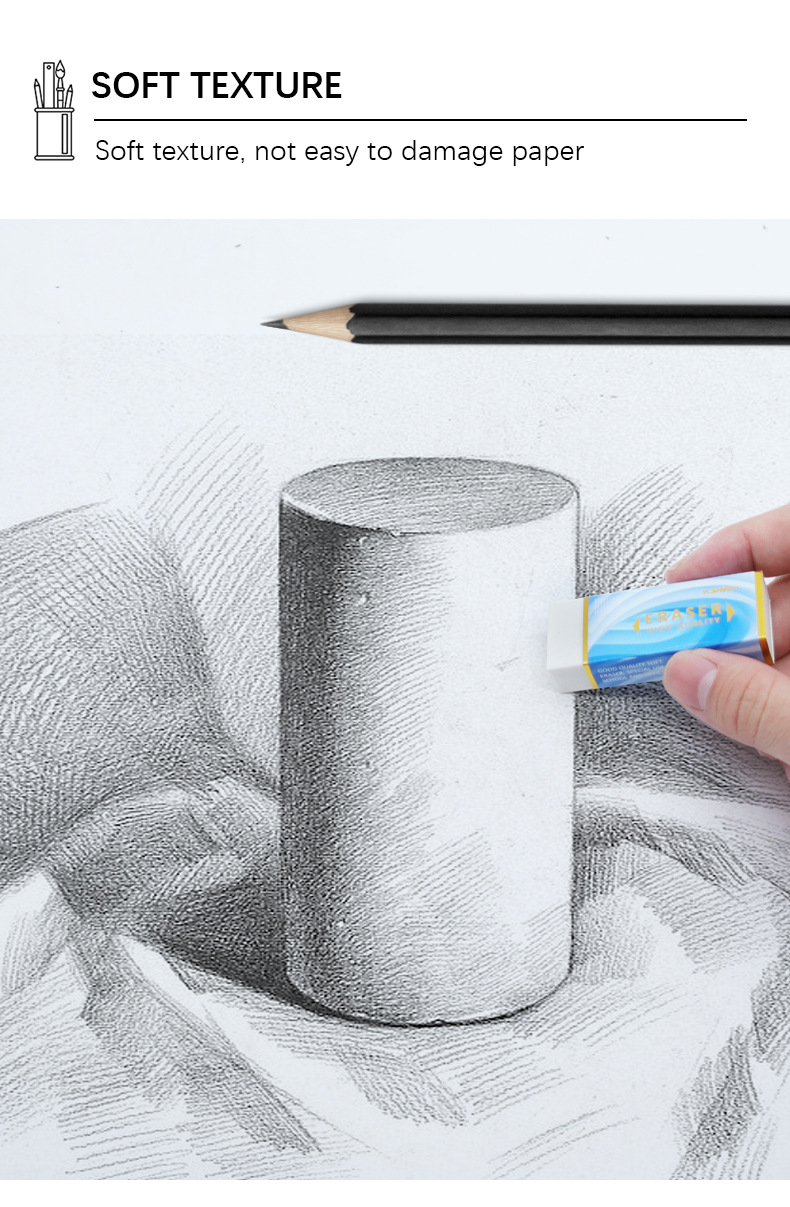 Yalong Cross-border is a hot-selling manufacturer of TPR materials, rubber office soft erasers and white school supplies pic 5