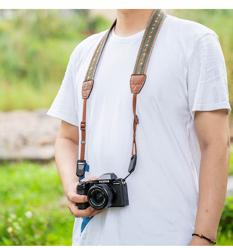 Camera shoulder straps for mirrorless cameras are suitable for SONY zve10 neck straps, Canon r50 straps, Fujifilm xt50 straps, and Nikon z30 straps pic 8