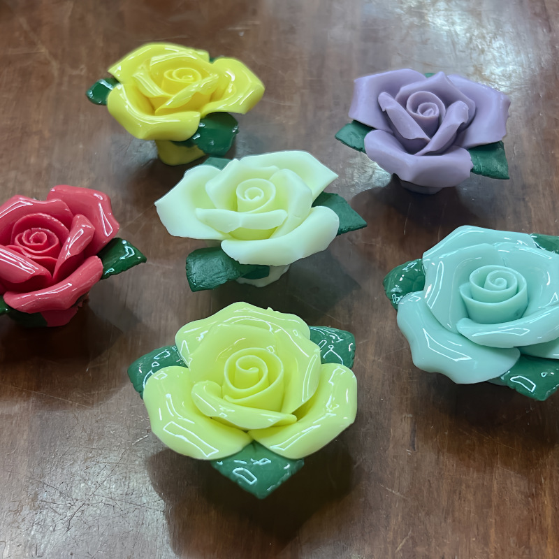 景德镇高温手工陶瓷花朵仿真假花装饰摆件花束DIY手捏陶瓷花永生详情8