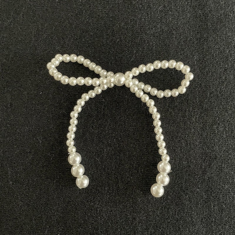 Factory direct sales of pearl bow strings for wedding dresses, clothing, bags, shoes, clothing, hats, headwear, accessories and accessories, bows pic 3