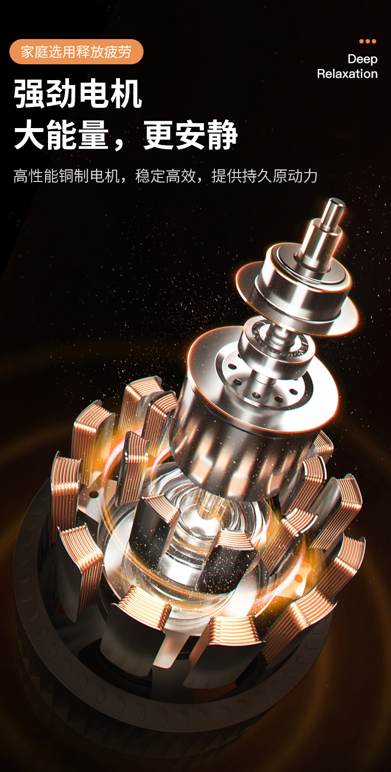 Professional long-handled fascia gun, a handheld full-body tapping relaxation massage tool, electric elbow multi-functional fascia gun pic 17