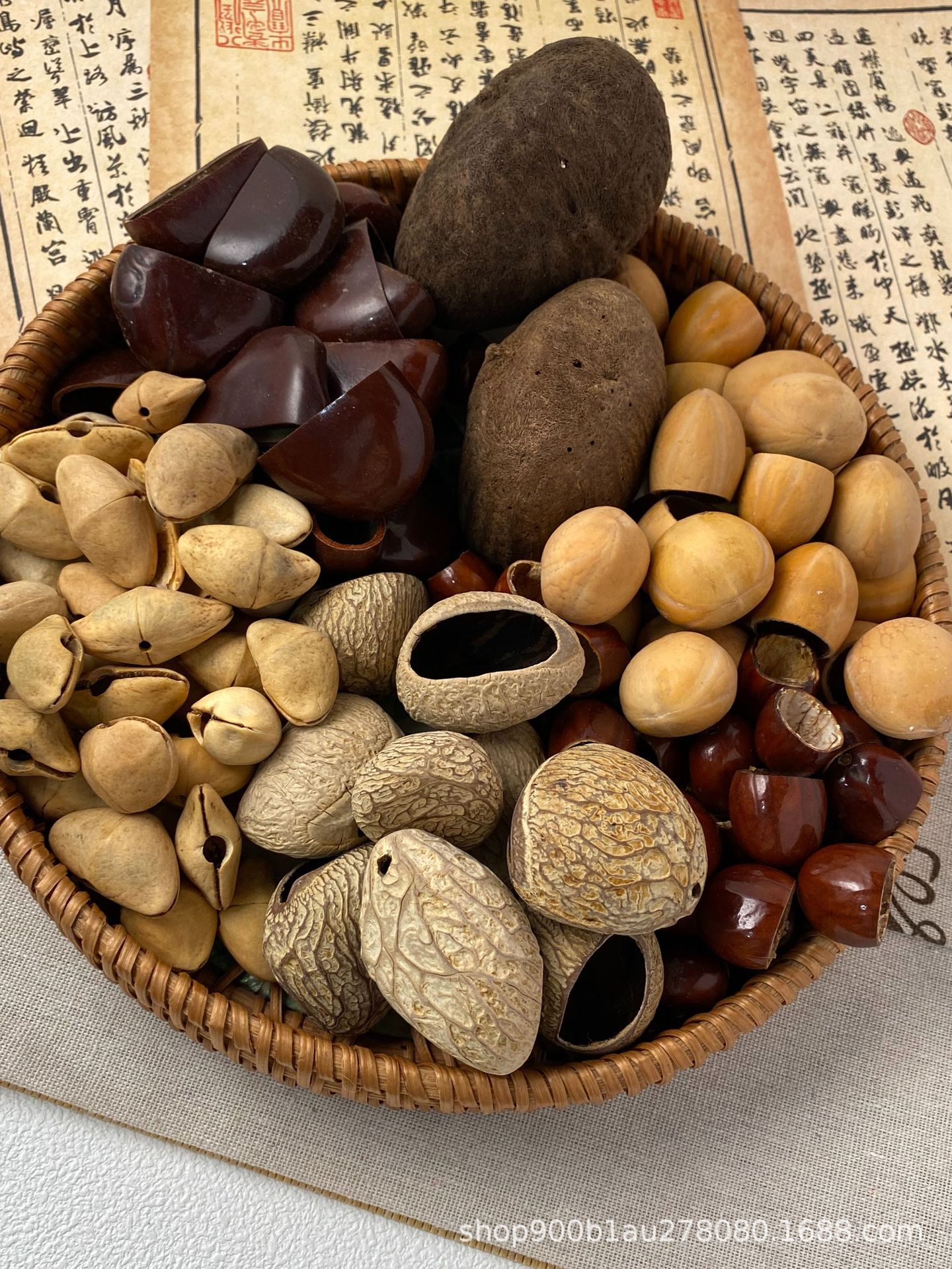 爆款天然疗愈系果壳铃挂件挂串果壳手摇解压音疗包挂风铃个性挂饰详情20