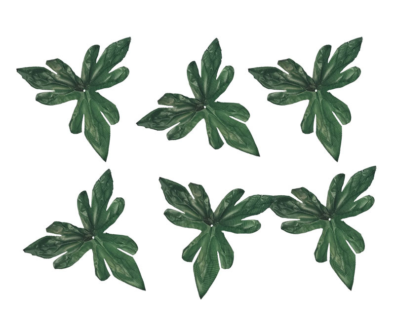 仿真花配件绿叶假花配件叶布材质12.5cm牡丹叶绿植装饰仿真绿植详情3