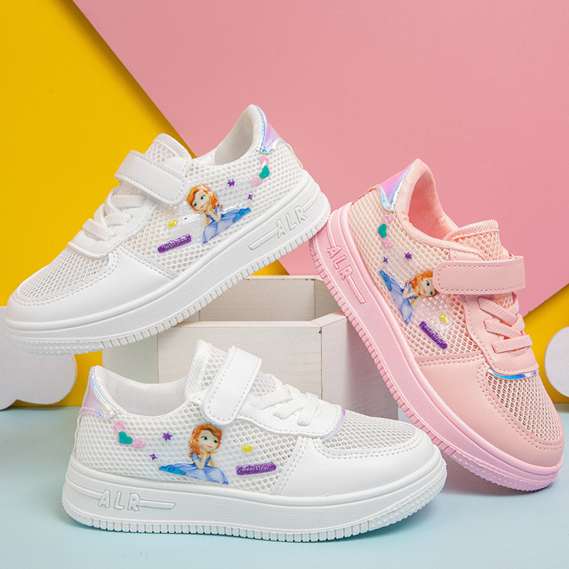 女童鞋网面小白鞋2024春夏季透气新款儿童板鞋小学生公主运动鞋子详情28