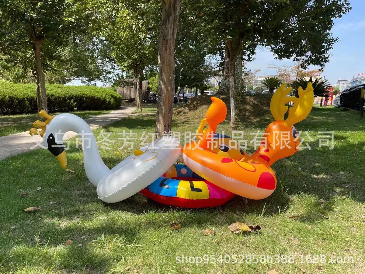 充气动物造型泳圈60cm蜜蜂蚂蚁儿童游泳圈适用3到6岁PVC充气玩具详情4