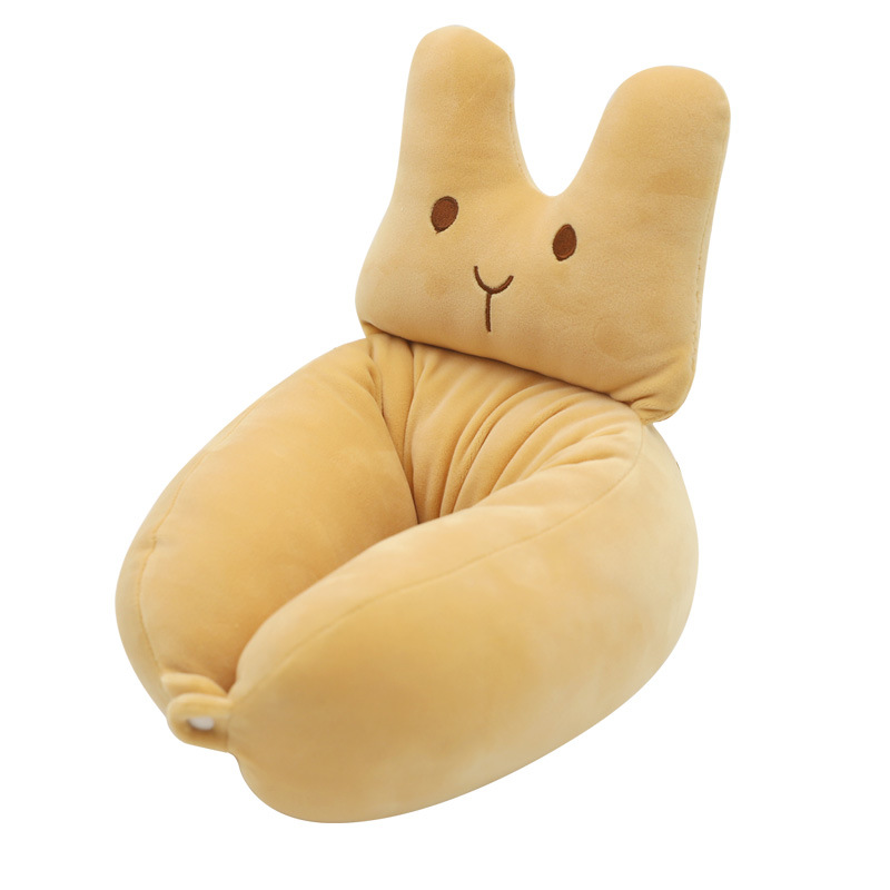 卡通动物充棉U型枕定货 康乐屋PP棉填充颈枕 旅行出差颈椎枕订做详情8