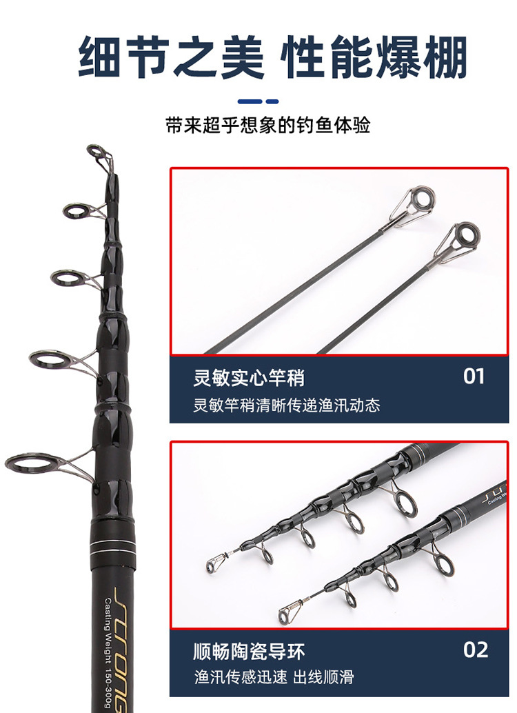 海竿鱼杆批发远投抛竿钓鱼竿套装3.6米全套渔具户外垂钓用品跨境钓竿详情15