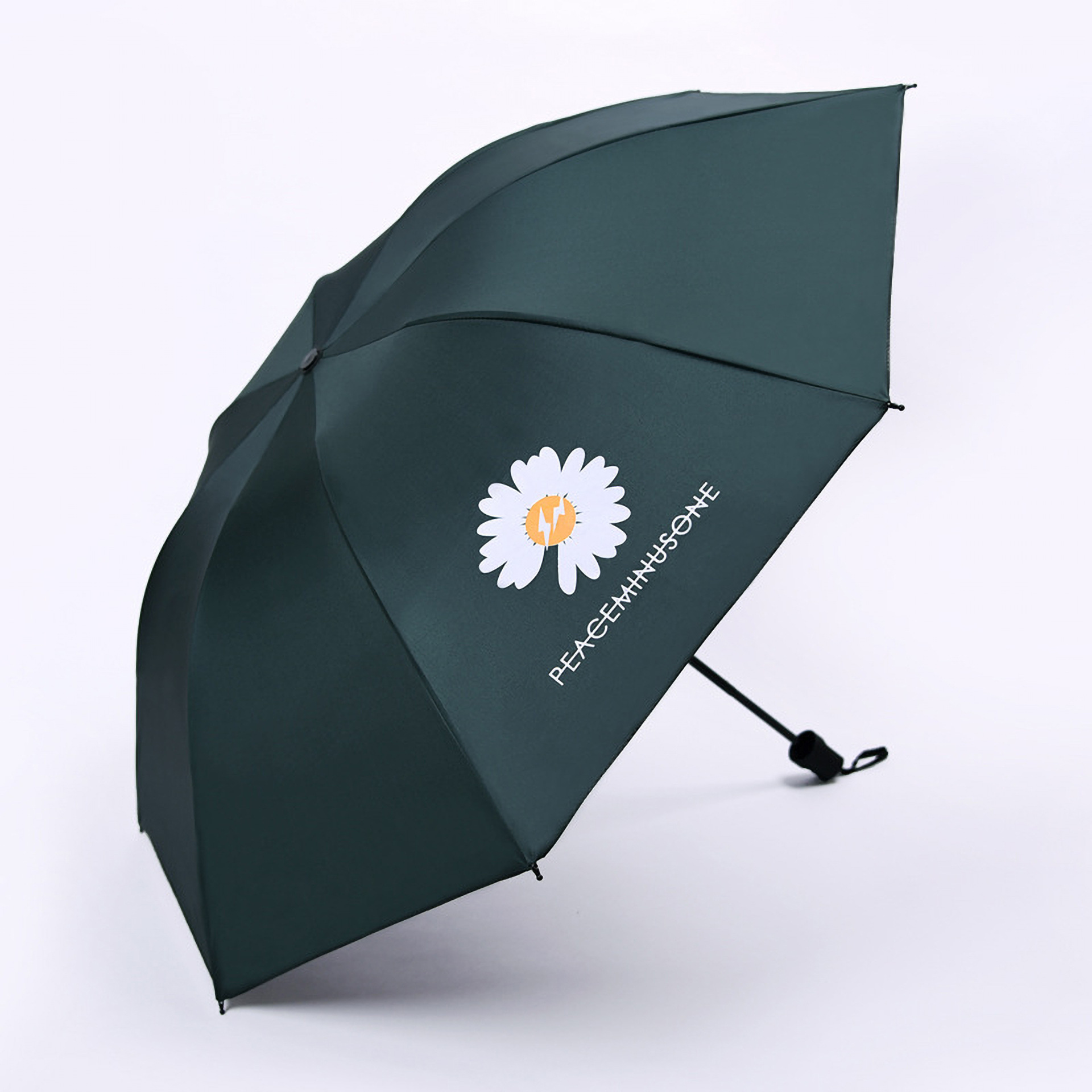 Three-fold black vinyl sun protection and UV protection, fruit Daisy UV bear umbrella, female couple umbrella, sunshade pic 19