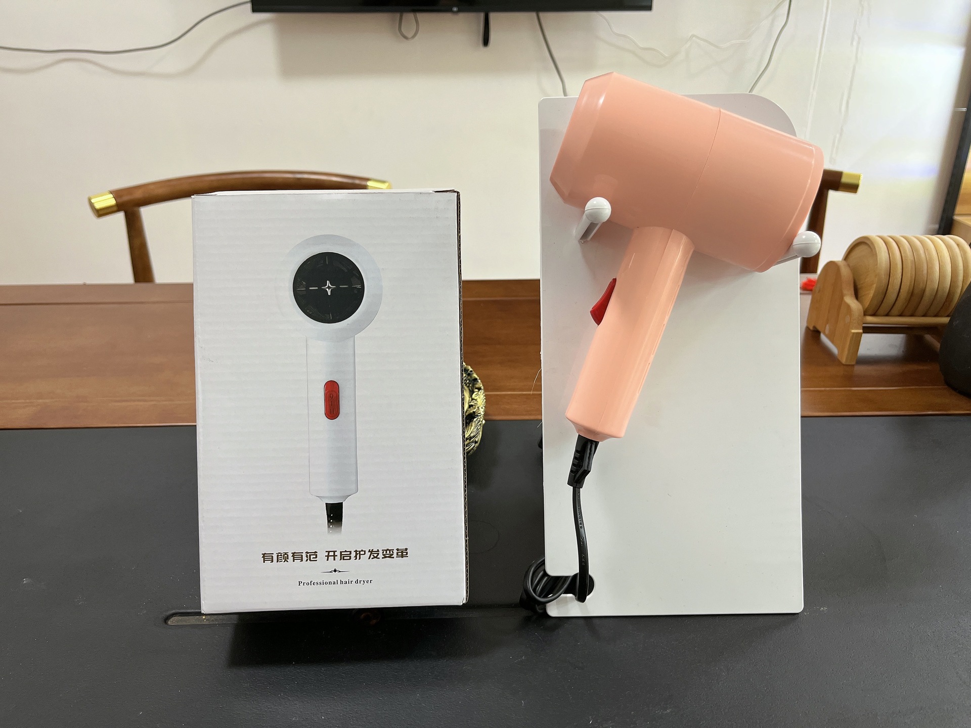 Cross-border mini hair dryer, household hair dryer, folding cold and hot constant temperature portable hair dryer for student dormitories, gift pic 13