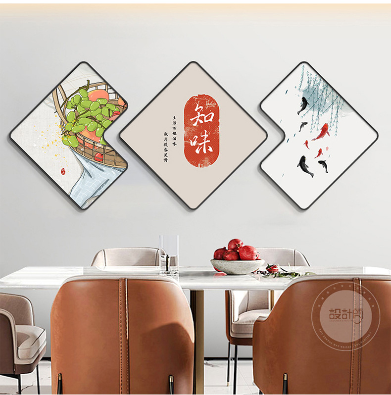 餐厅墙面装饰画客厅新款轻奢高级厨房画餐桌墙上挂画简约饭店壁画详情14