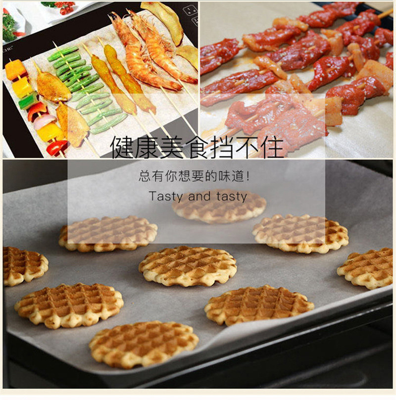 Kitchen silicone oil paper, food, barbecue paper, baking paper, barbecue paper, bread and cake, oil separator, skewer, anti-sticking oil paper pic 10