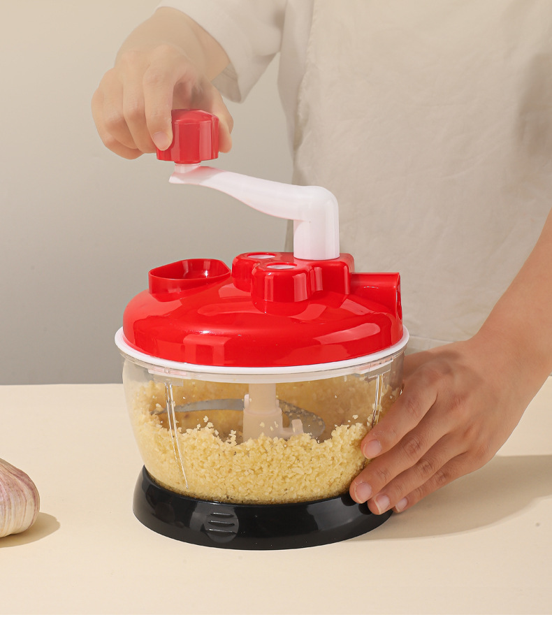 Hand-cranked vegetable cutter, meat grinder, kitchen multi-functional household garlic mashing device, garlic puree device, garlic mincing device, vegetable grinder, complementary food machine pic 20