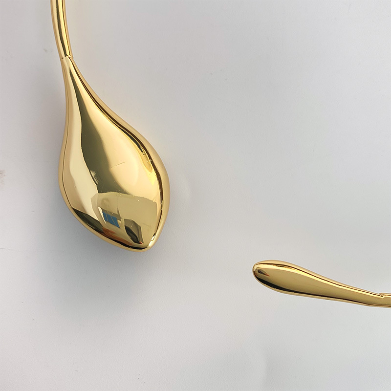 小众设计感蛇形天然虎眼石银色项圈个性简约时尚独特高级感项链详情8