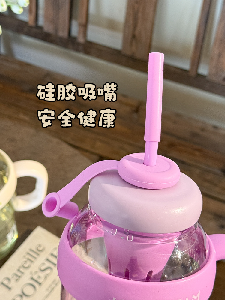 网红巨无霸吸管杯夏天大容量花茶杯高颜值便携冰霸杯随手塑料水杯详情7
