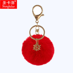 Green mink rabbit imitation rabbit fur ball pendant, artificial fur ball pendant, keychain pendant, luggage hanging decoration, accessories pic 18