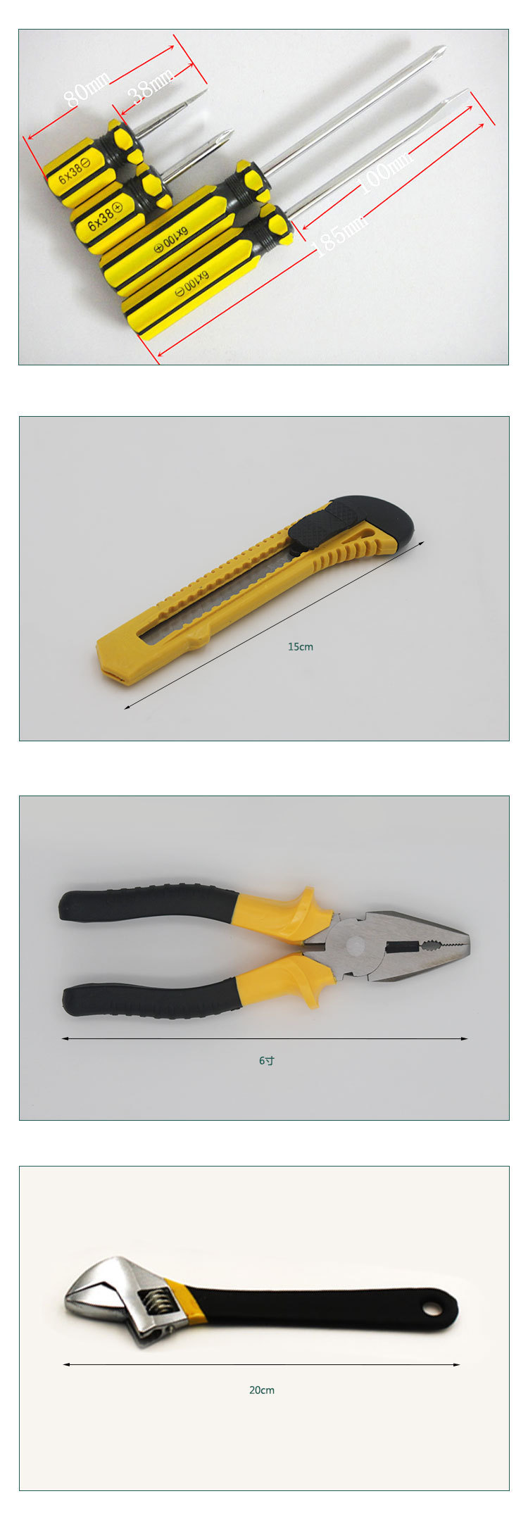 Toolbox, multi-functional hardware tool set, universal combination tool set, comprehensive daily maintenance tools for home use pic 7