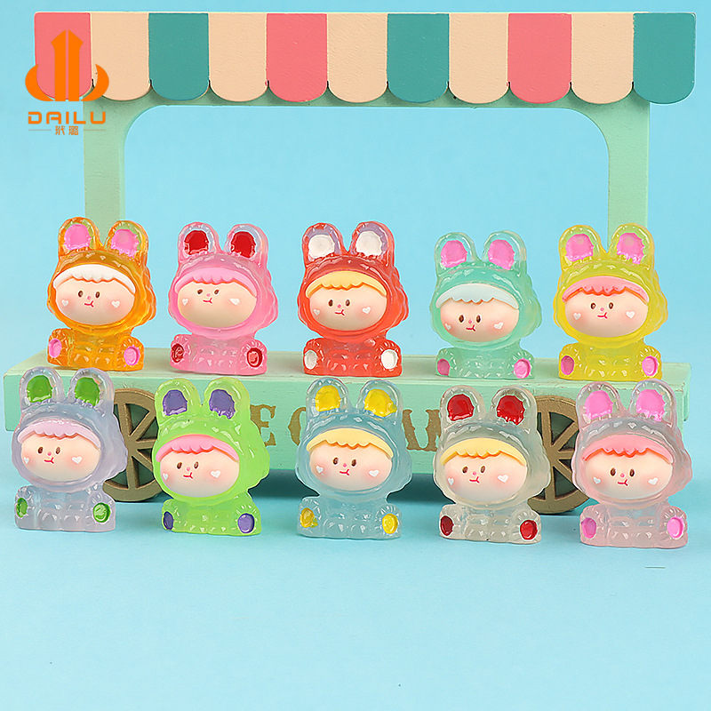 可爱卡通夜光莉莉丝树脂立体拆盲袋公仔桌面摆件潮玩手办模型新款详情2