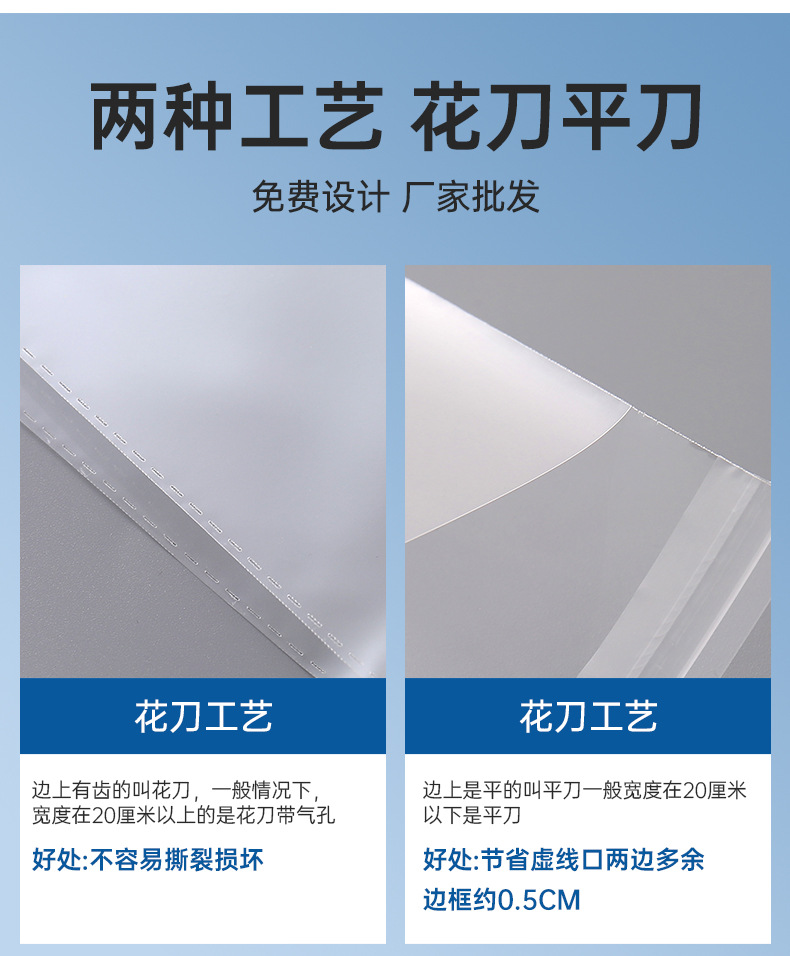 opp baking packaging, cookies, pouches, transparent video packaging bags, standing bags, factory bags, snacks pic 7