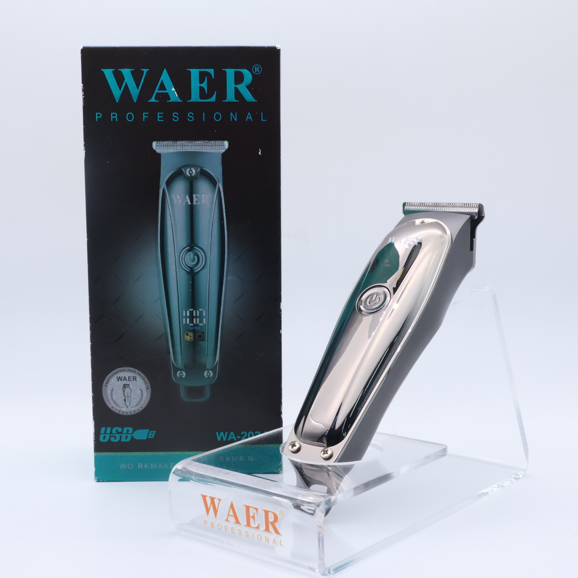 WAER新款电动理发剪雕刻不锈钢电推剪发廊专用大功率专业款电推子详情14