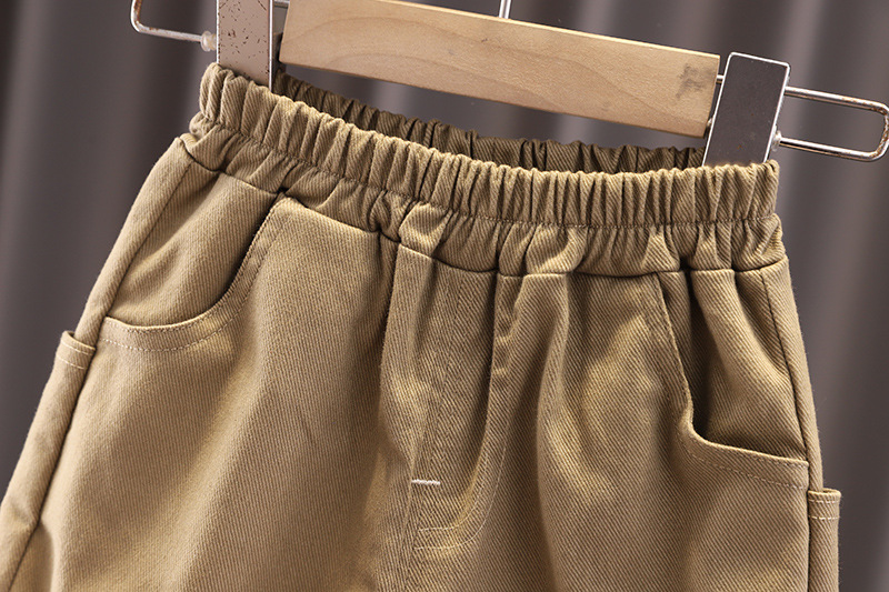 童装春秋季男童套装秋装中小童长袖polo领上衣休闲裤运动服两件套详情16