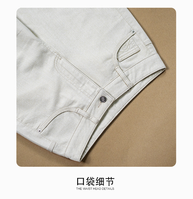 Factory direct sales of new design-sense pocket embroidered gold-threaded jeans and floor-length pants for women, fashionable wholesale pic 17