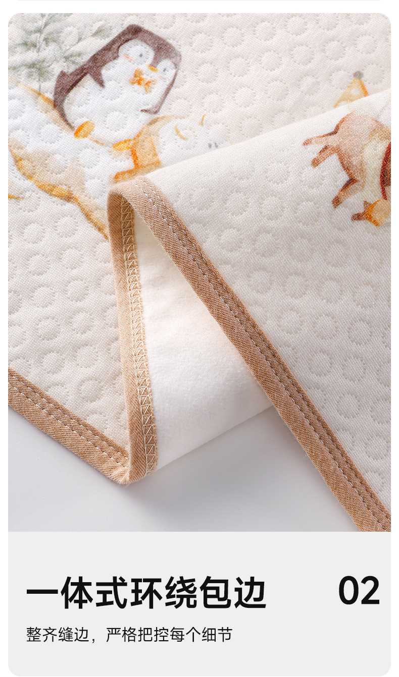 隔尿垫婴儿防水可洗透气表纯棉大尺寸宝宝专用幼儿园小床垫护理垫详情8