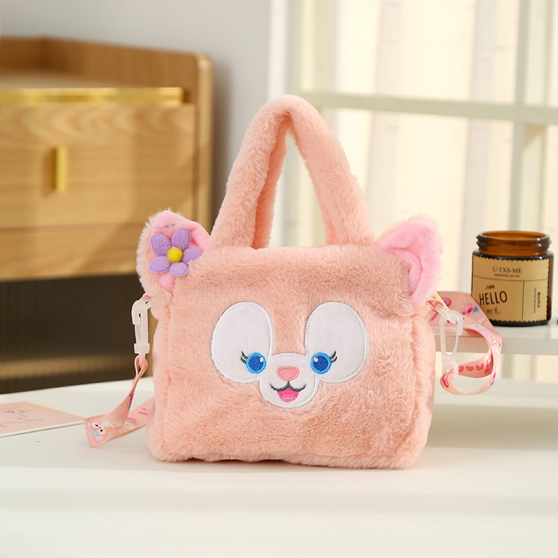 New cute and exquisite plush crossbody bag, cartoon sweet doll handbag, high appearance level plush bag wholesale pic 6