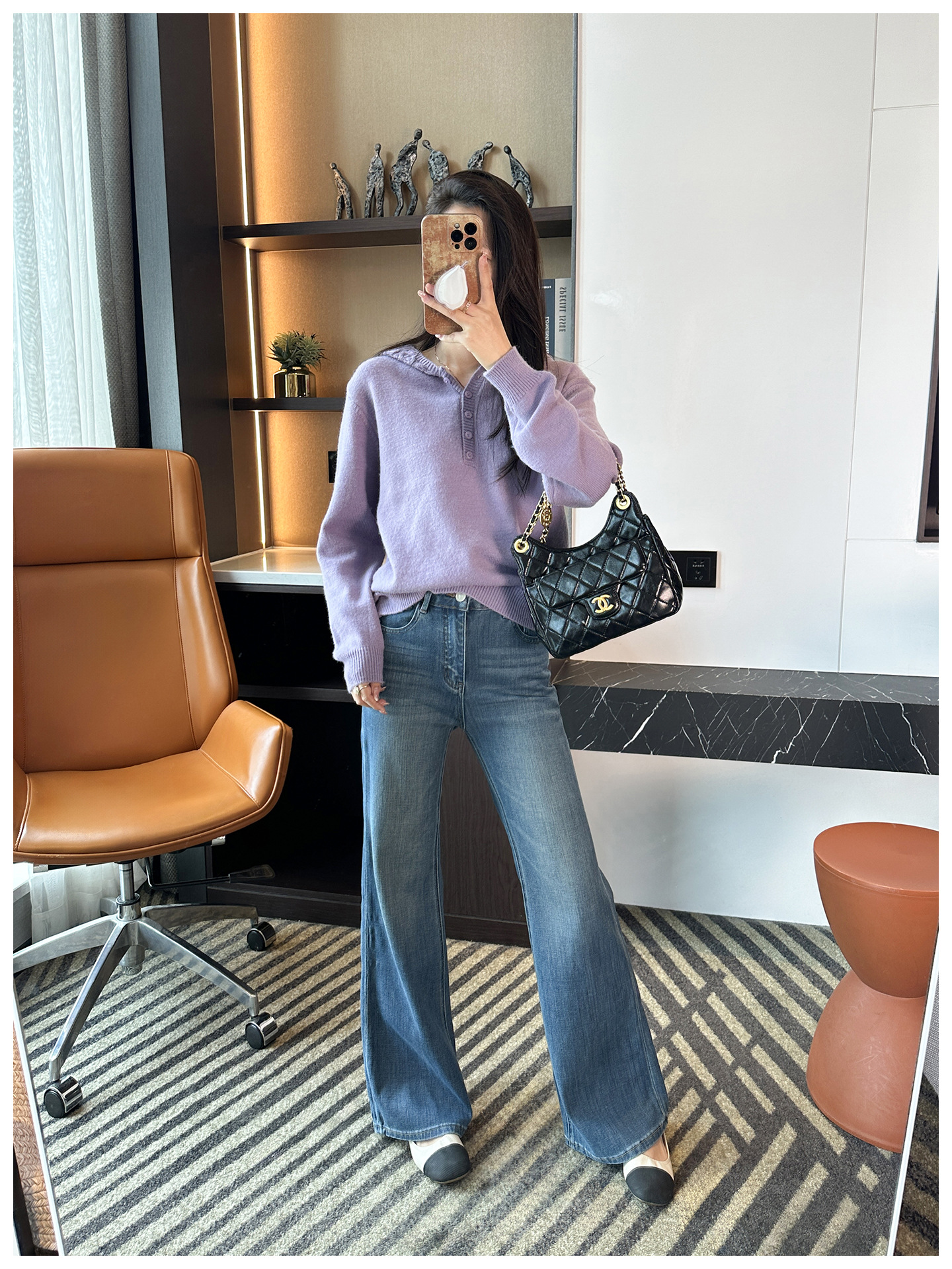 Original comic legs ~! High-waisted stretch flared jeans for women 2025 autumn new style, slimming and versatile long pants pic 19