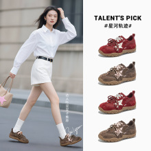 发泡底真皮雪地靴女2025冬季新款复古保暖女靴厚底增高百搭鞋子女详情52