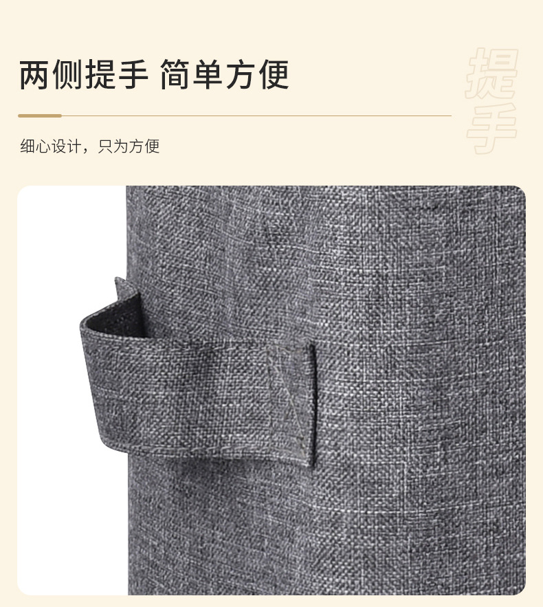 亚马逊布艺可折叠纸巾筒卫生间防水纸巾收纳框可抽纸纸巾筒批发详情9