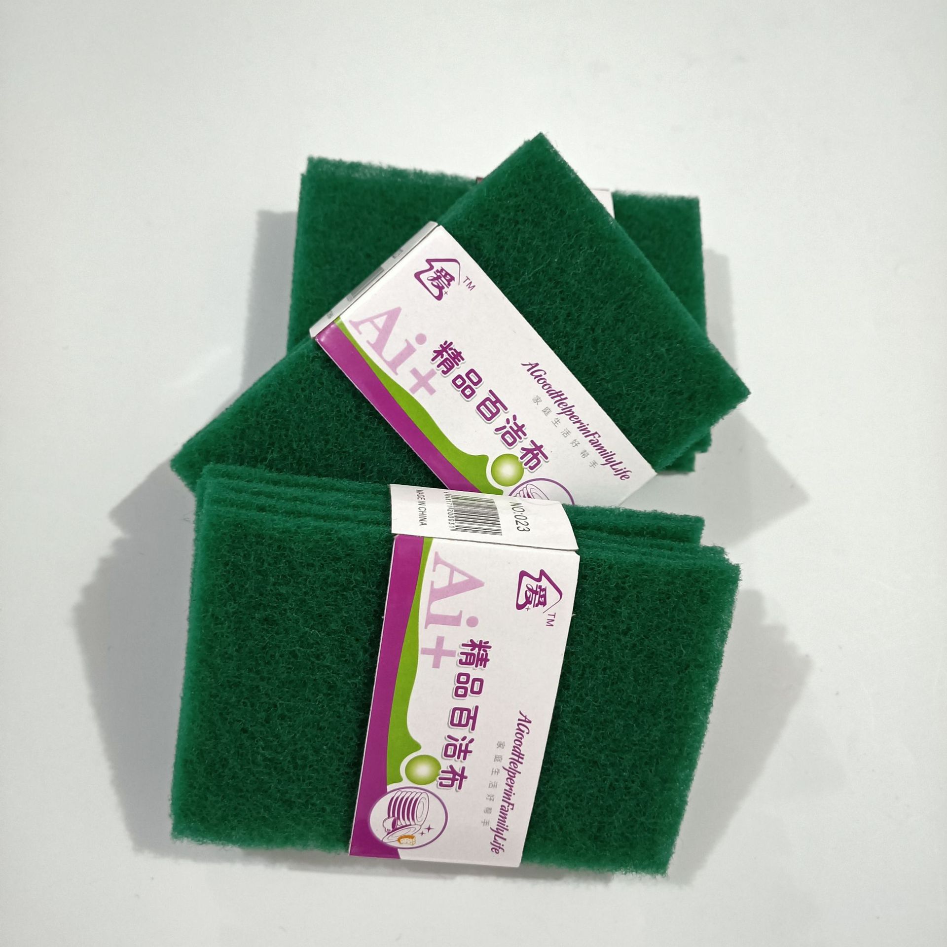 【 Zone 3-9 】5 pieces of green scouring pads 300 yuan per box, 5 pieces of scouring pads, dishcloths, kitchen dishcloths 1 yuan, wholesale of daily necessities pic 5