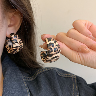 2025新款爆款925银针素圈耳环女高级感欧美夸张耳圈耳扣圈圈耳饰详情27