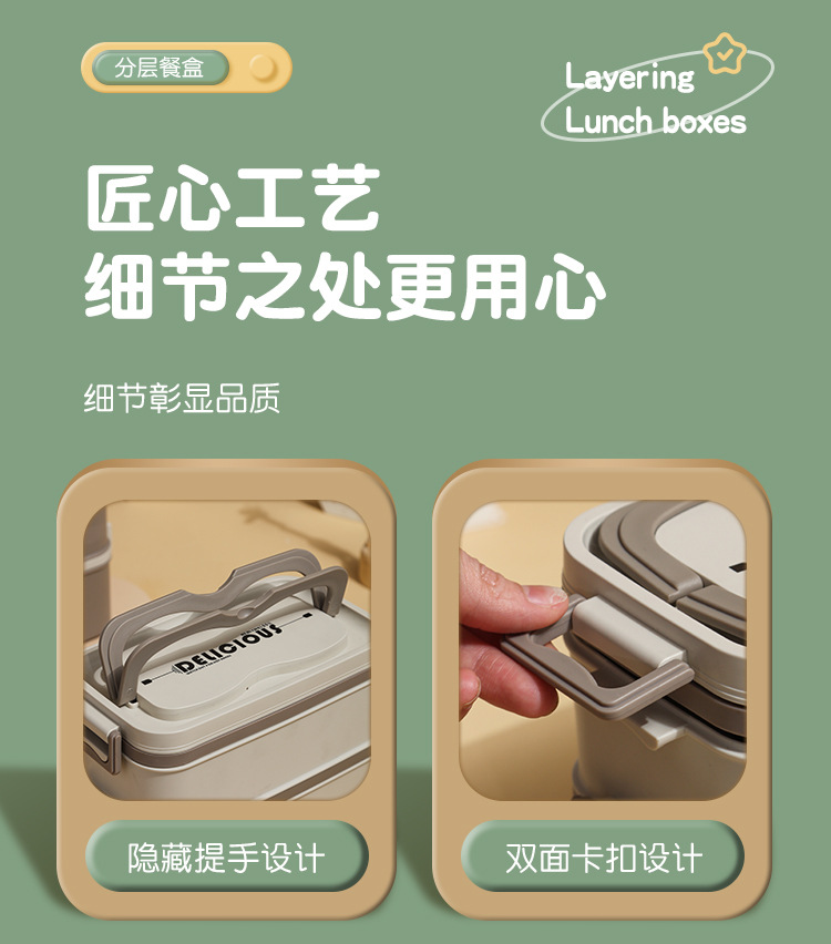 304不锈钢保温饭盒防漏密封学生手提多层便当盒午餐盒微波炉加热详情18