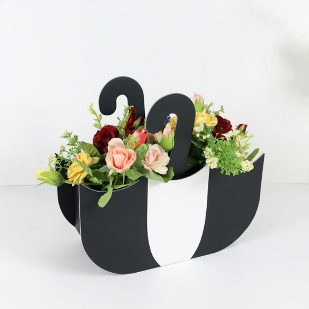 厂家直销DIY雨伞型零食收纳礼盒 手提鲜花礼盒详情12