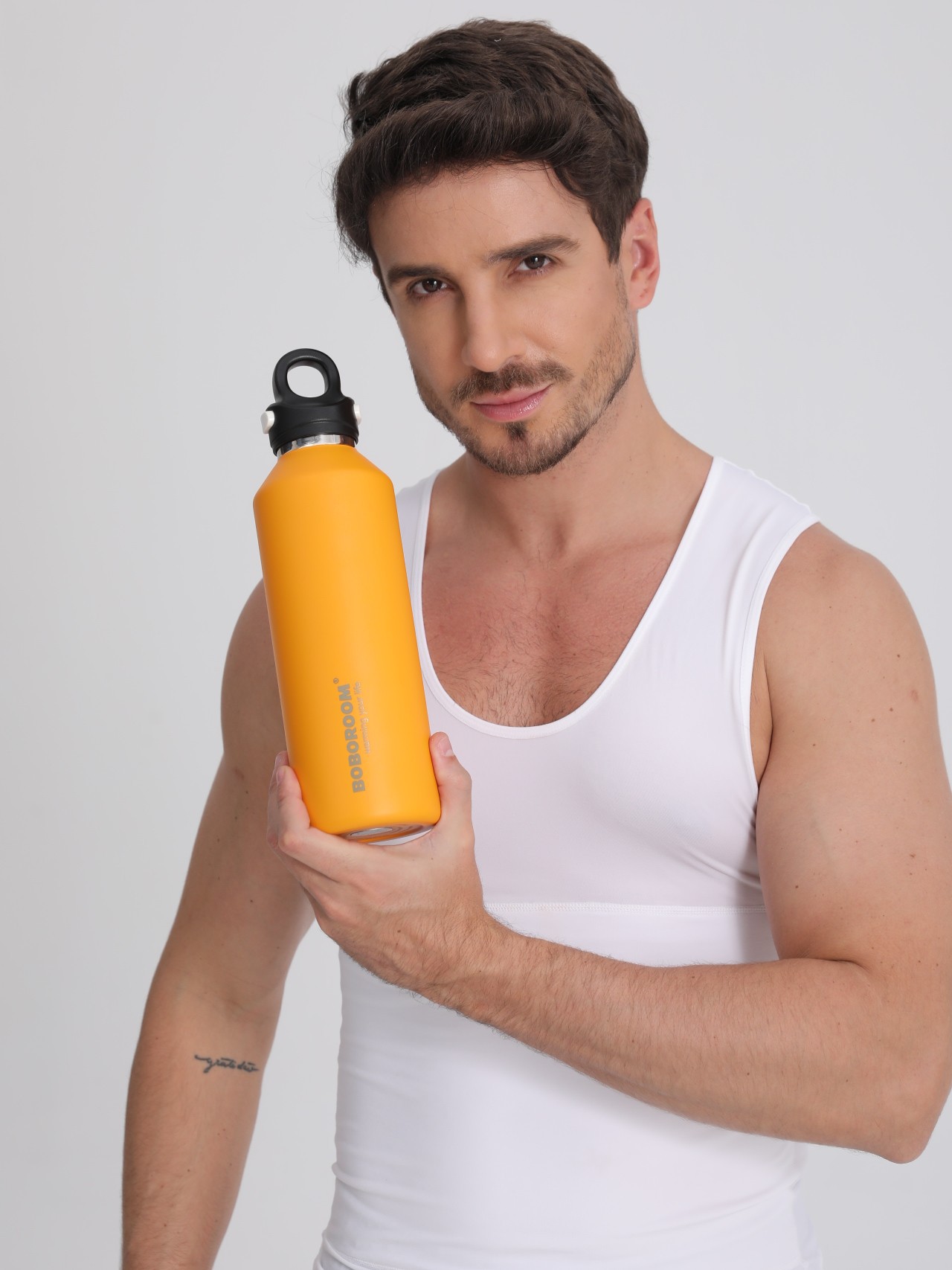 BOBOROOM threaded insulated cup, 316 stainless steel large-capacity water cup, student coffee cup, portable pic 35