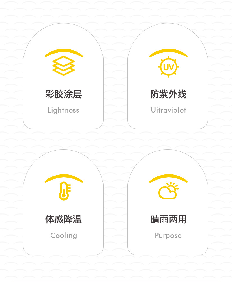 新款手开8骨彩胶实木手柄商务时尚礼品伞加固折叠伞现货一件代发详情12