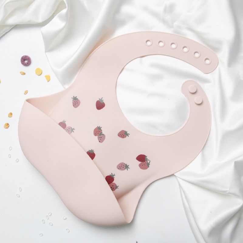 婴童 硅胶围兜小熊围嘴男女宝宝吃饭兜儿童口水兜防水防脏神器详情20