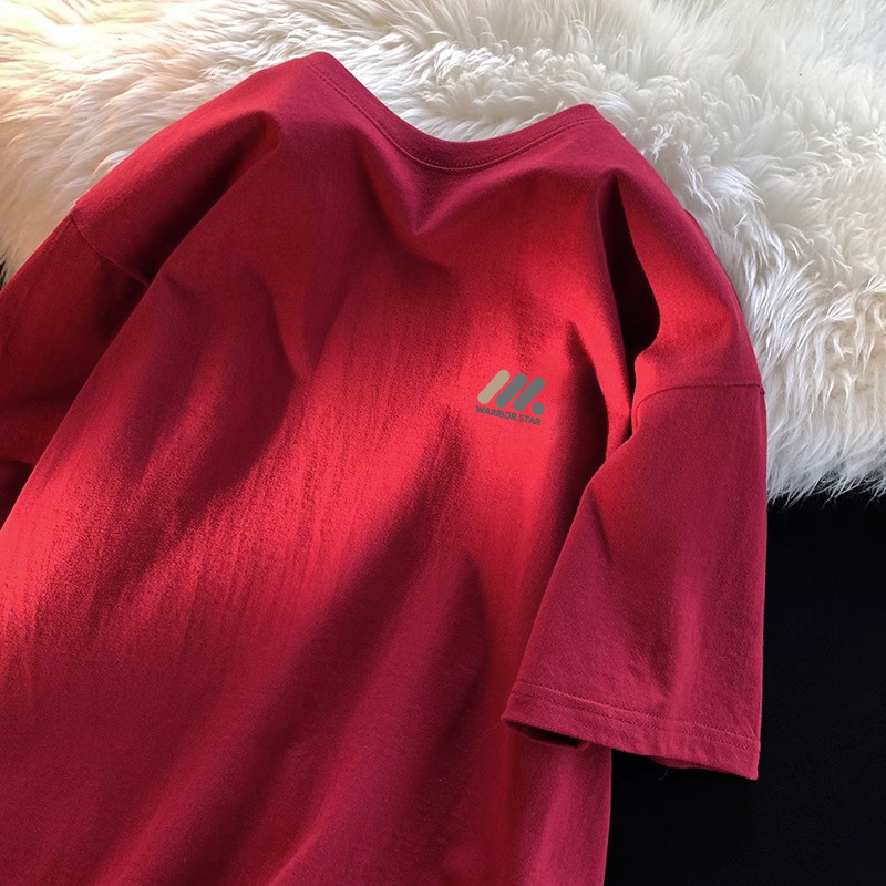 潮流美式短袖t恤男夏季纯棉圆领百搭休闲2025新款潮牌宽松港风T恤详情10