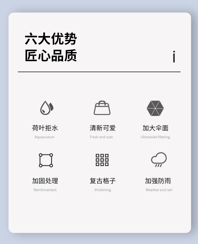 厂家批发10骨英伦格子雨伞手动商务折叠伞男女通用抗风雨伞批发详情3