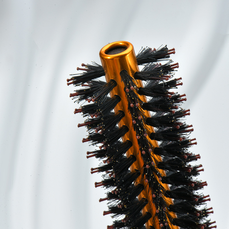 Pig bristle nylon holwood roller comb, large wave-shaped comb, clean and heat-resistant curling comb, fluffy shaped roller comb pic 14