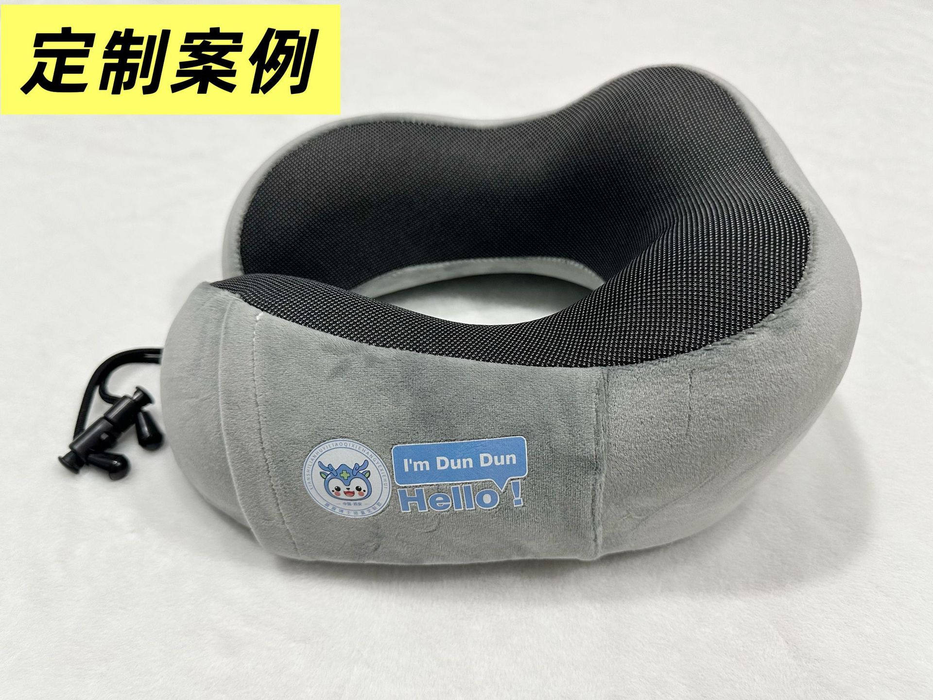 Factory-customized U-shaped pillow, embroidered advertisement, printed logo, memory foam neck protection pillow, gift promotion, U-shaped pillow customization pic 3