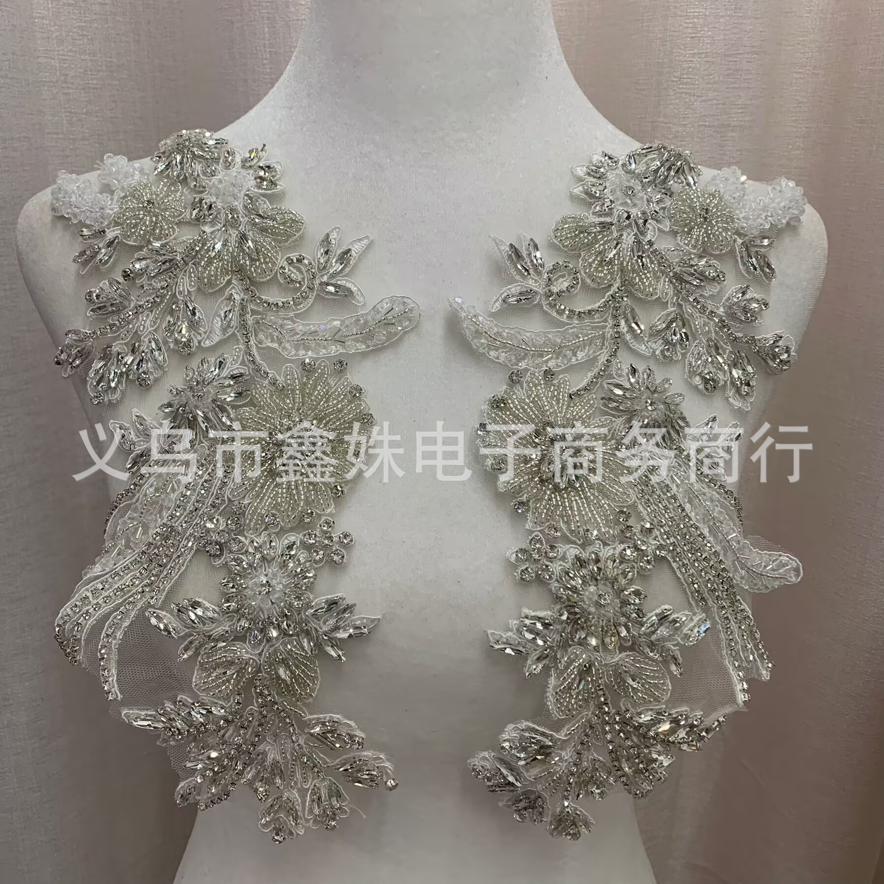 全新手工麦穗钉珠钉钻珠绣服装配饰详情12