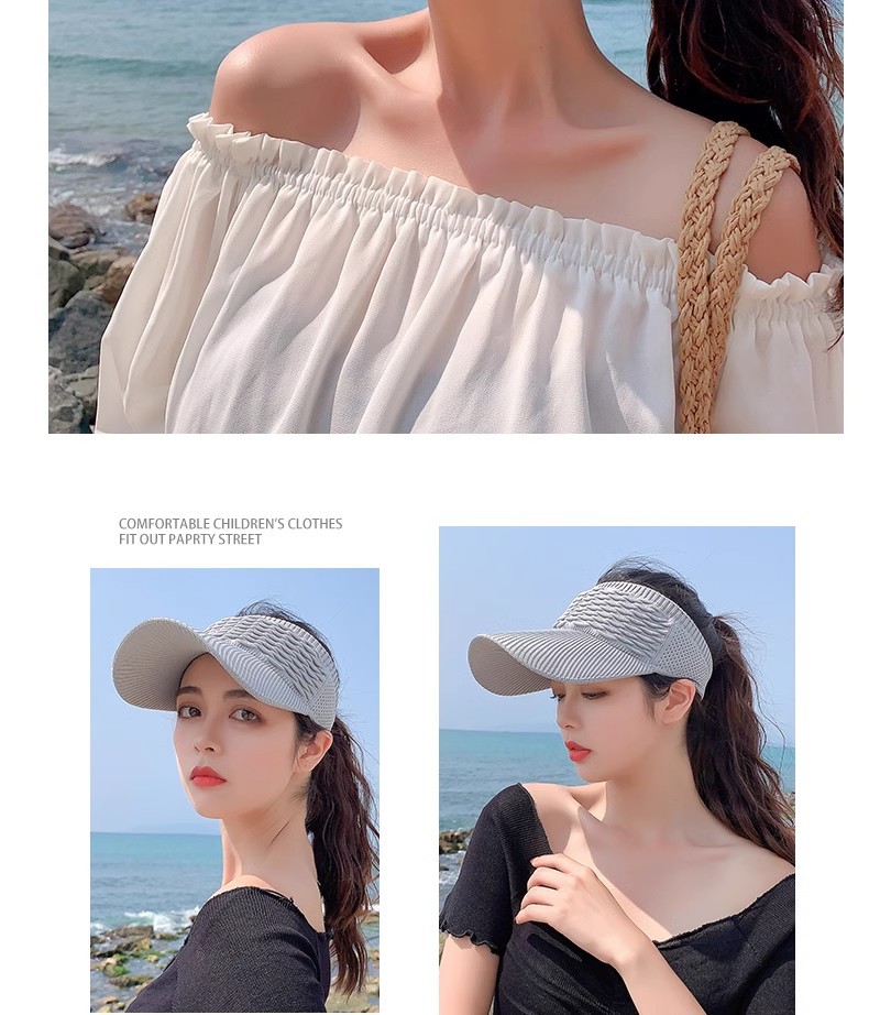 Summer sun hat for women, 2025 new style running sun protection cap, wide-brimmed sports cap, spring and autumn open-top sun hat pic 12