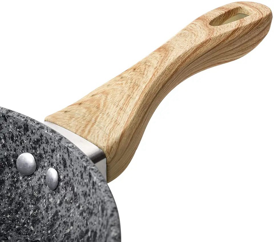 FRY PAN Granite tourmaline non-stick, smoke-free frying pan, egg frying pan, barbecue pan, Wear-resistant frying pan pic 4