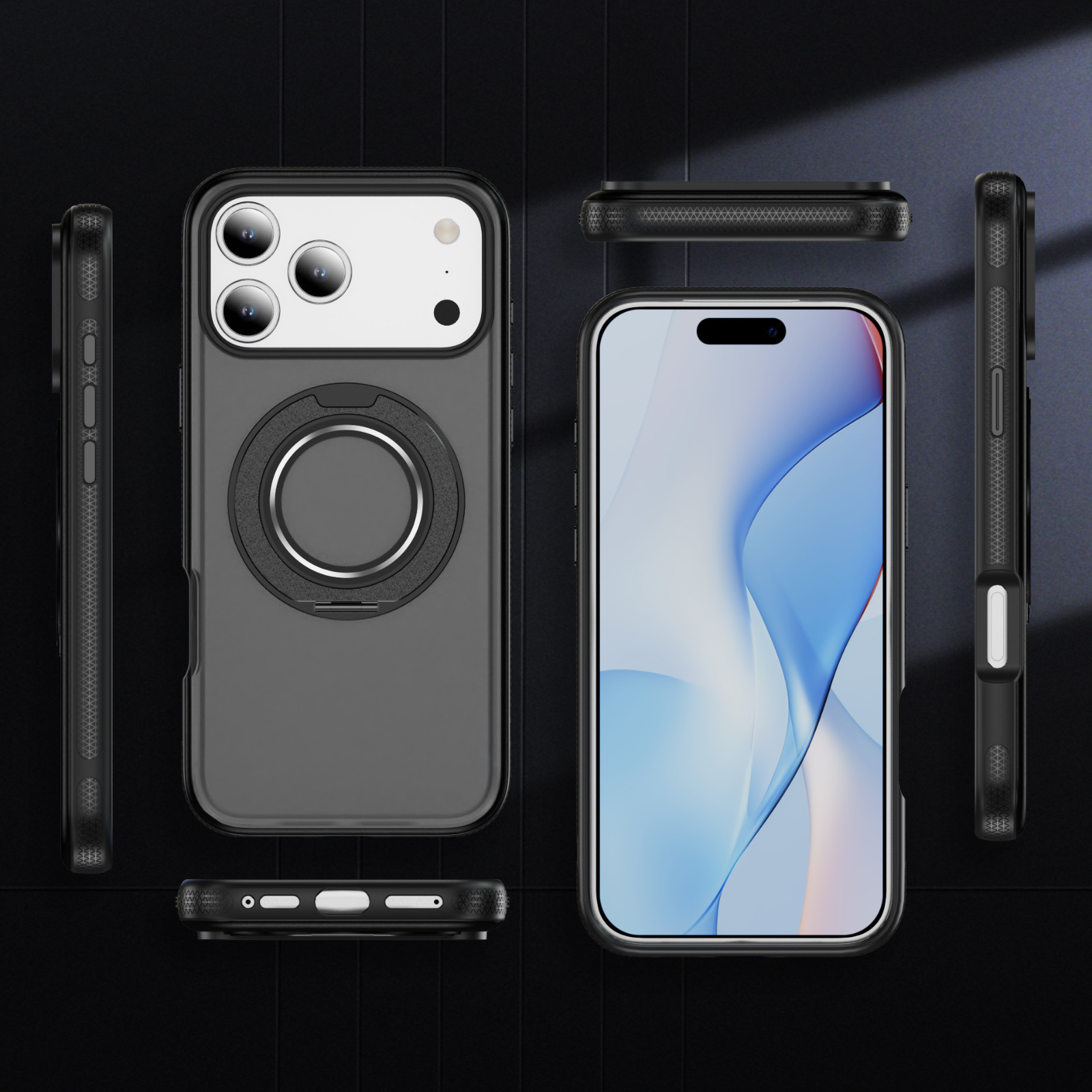 情侣手机壳苹果16指环支架适用苹果15/13韩系ins风iphone17手机壳详情7