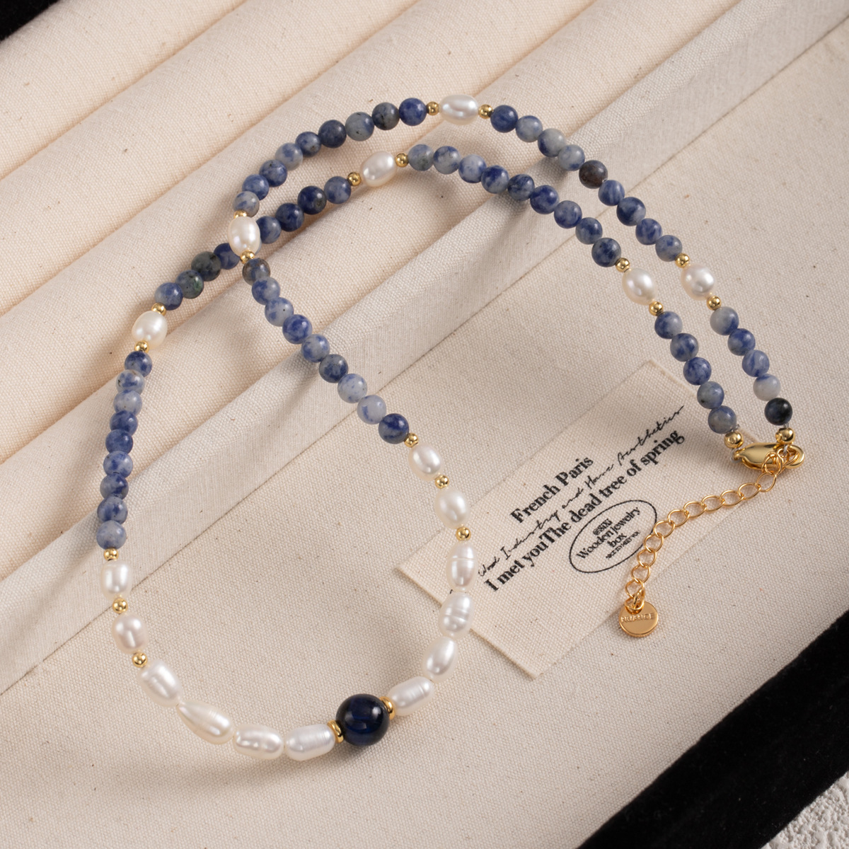 High-end colored beaded necklace for women, light luxury and niche spring and summer dopamine freshwater pearl collarbone chain necklace wholesale pic 55