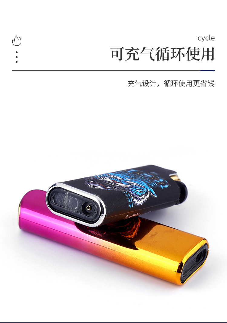 高端复古男士打火机枪型防风充气烟具时尚防火便携高端打火机详情6