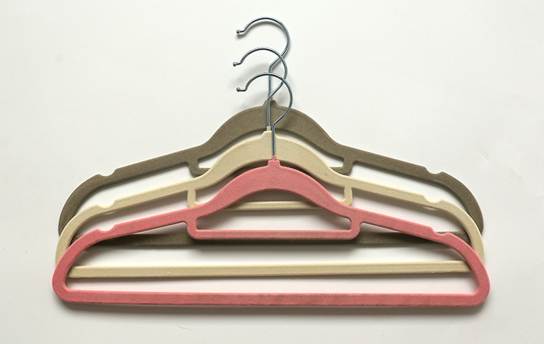 【整理师专用】植绒衣架家用挂衣防滑无痕防肩角晾晒衣服干湿两用详情1