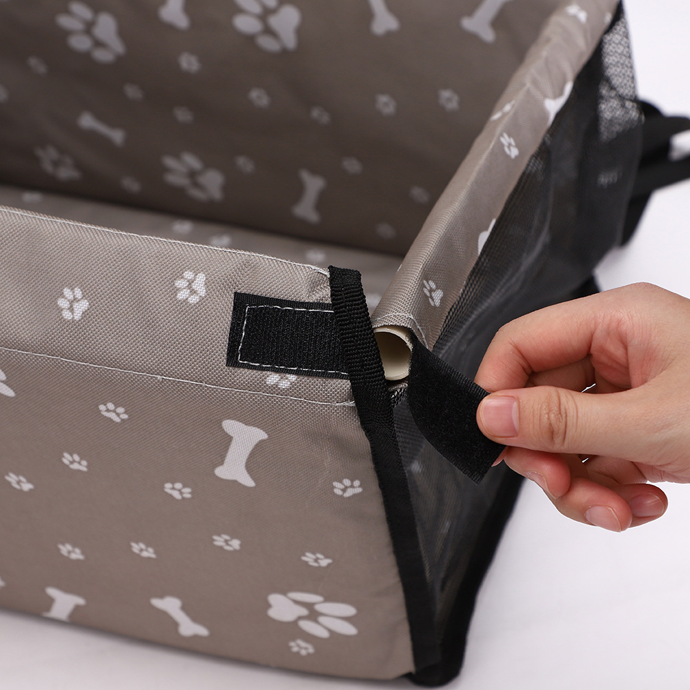 Rongka Pet Cross-border Car Pet Bag, Cute Printed Portable Pet Bag, Oxford Cloth Car Pad Pet Hanging Bag, Pet Travel Bag pic 13