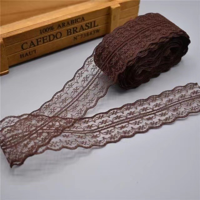 【40 Colors 】 Double-sided non-elastic lace trim, DIY clothing, curtains, sofa sewing, lace trim accessories, 4.5CM pic 23